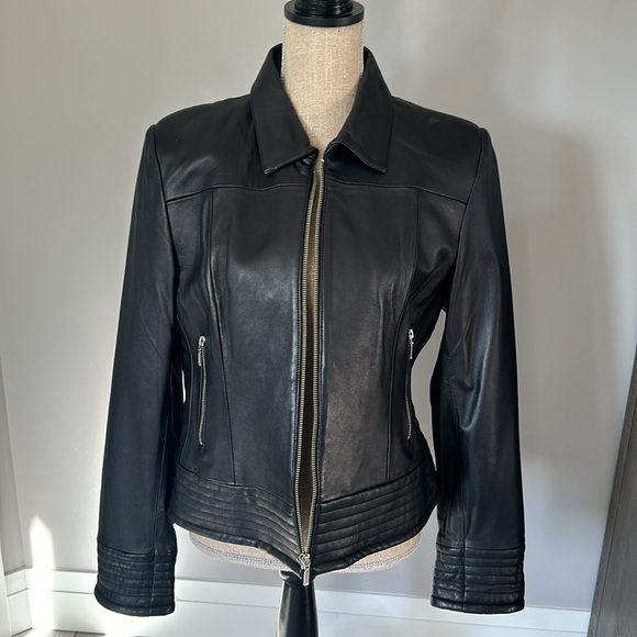 Brand new identity l leather bomber coat. - Picture 2 of 8